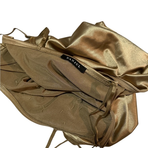 Gold Beaded Mini Dress - Picture 5 of 6